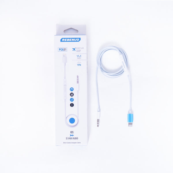 PCA31-Lightning to AUX Audio Adapter with Mic