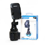 SX47-Car Cup Holder Phone Mount – 360° Rotating with Vertical & Horizontal Support