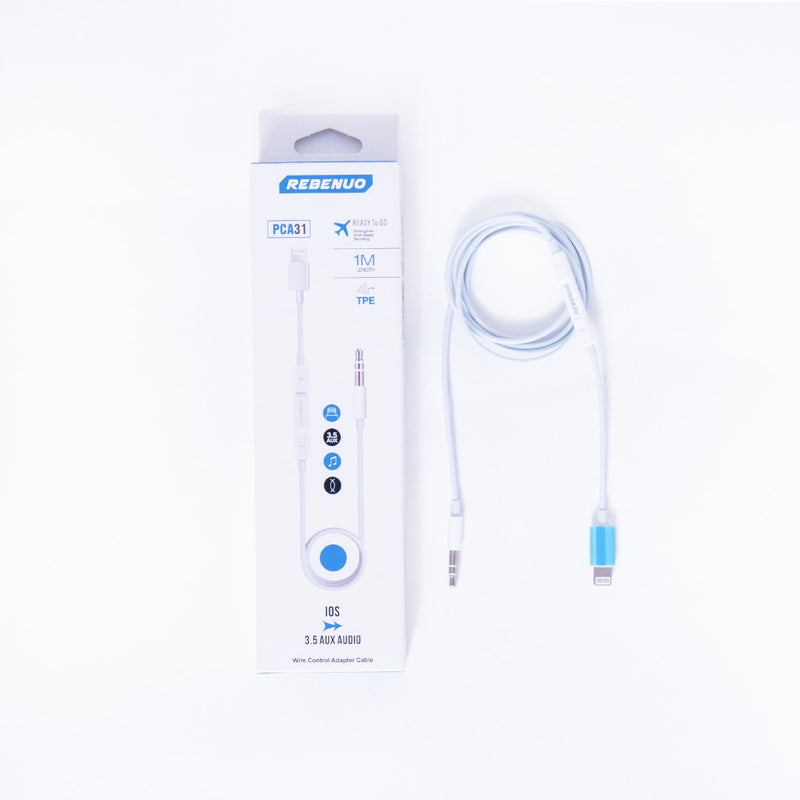 PCA31-Lightning to AUX Audio Adapter with Mic