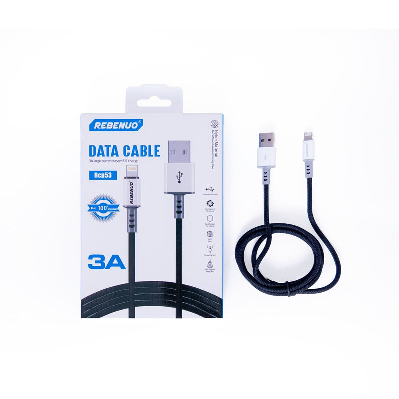 RCP53-Type-A to Lightning Charging Cable – 3A Fast Charge