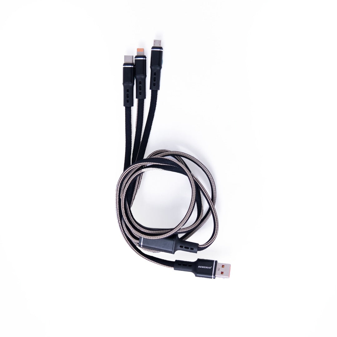 RCP 263 -3-in-1 Fast Charging Cable – Lightning / Type-C / Micro USB