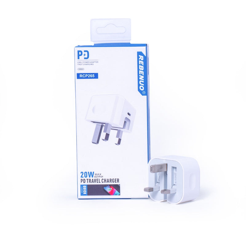 RCP265-Universal 20W PD Fast Charger – Certified Power Adapter for Mobile & Digital Devices