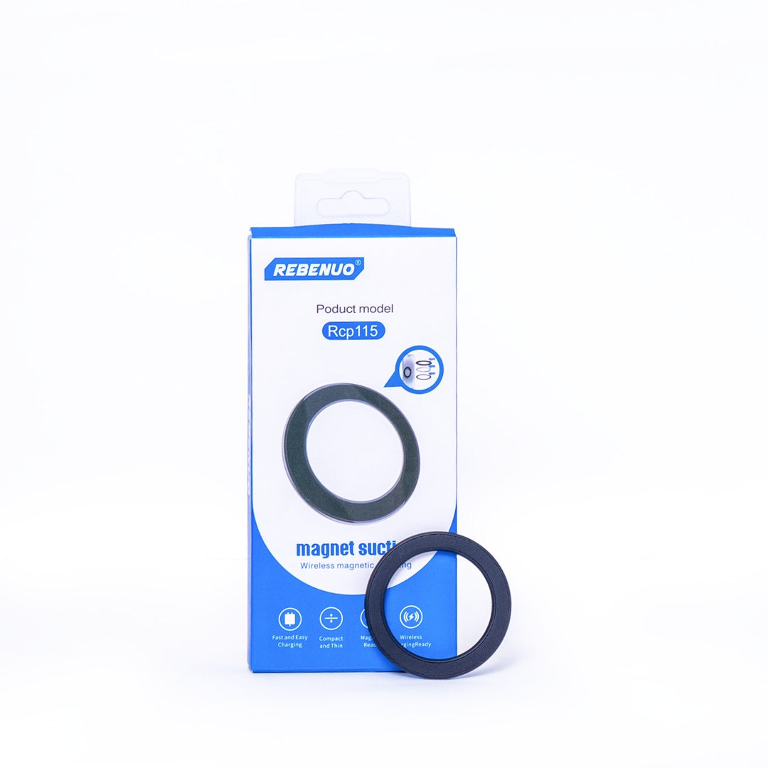 RCP115 - Magnetic Phone Ring Holder – Slim Design, Wireless Charging Compatible